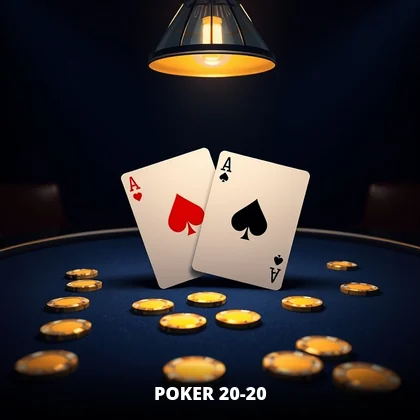 Poker 20-20 table dealt live for 99exch players